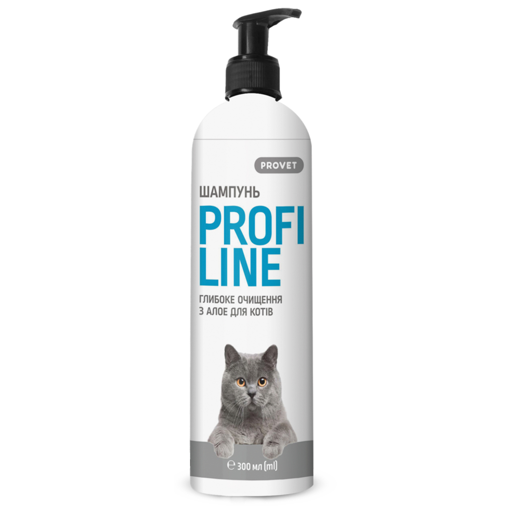 Шампунь для тварин ProVET Профілайн глибоке очищення з алое для кішок 300 мл (4823082422050) - зображення 1