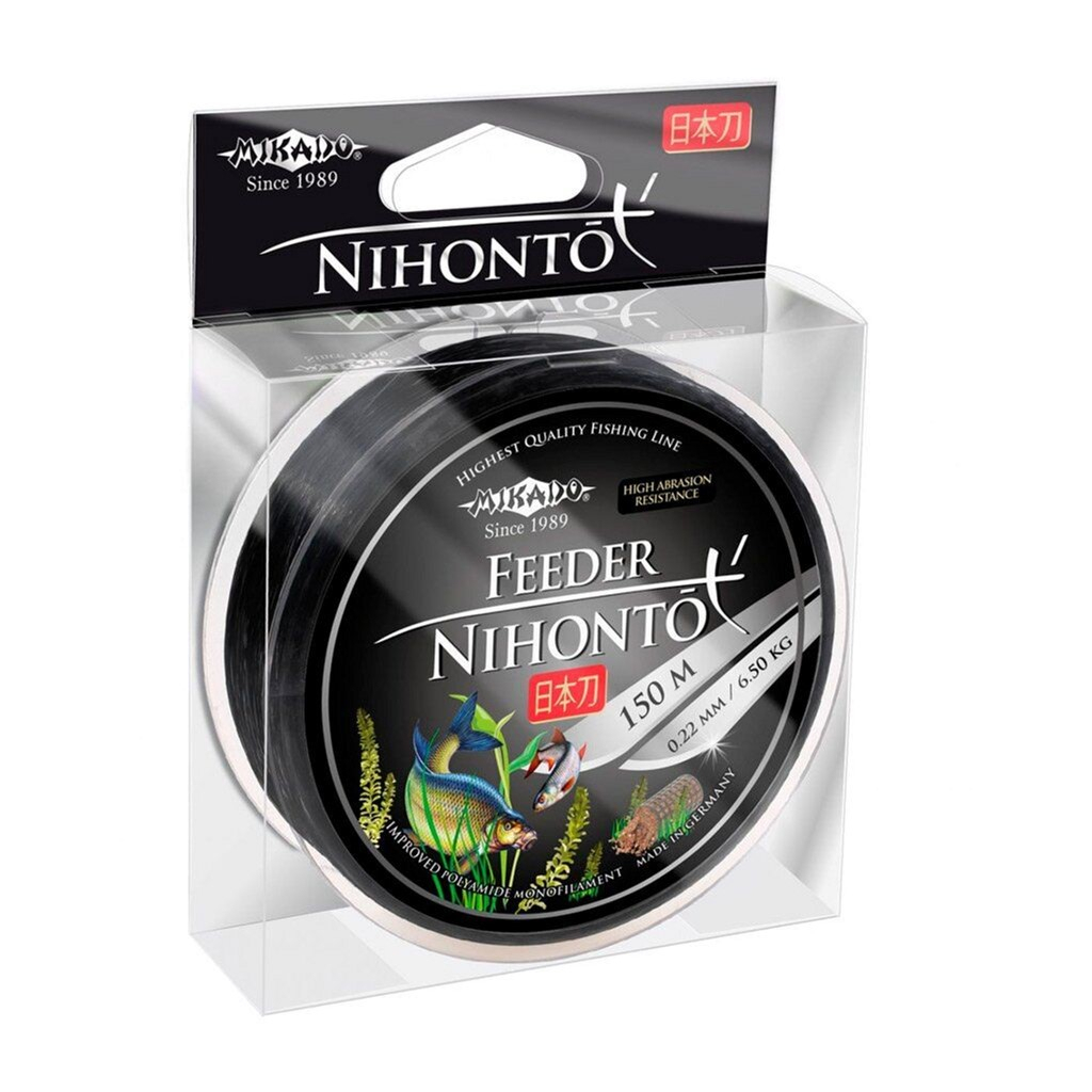 Волосінь Mikado Nihonto Feeder 150 м 0,28 мм 9,4 кг Black (ZNF-028) - зображення 1