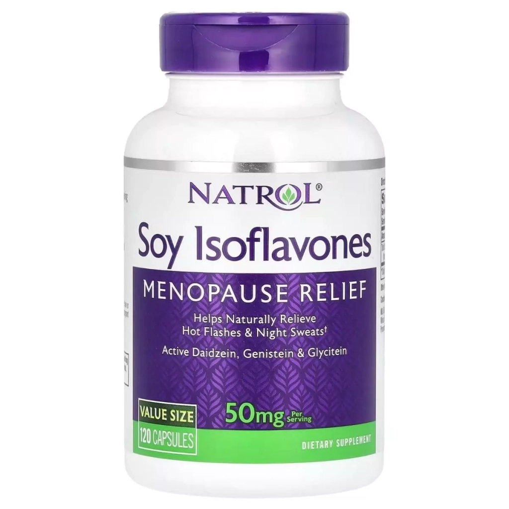 Вітамінно-мінеральний комплекс Natrol Соєві Ізофлавони, 50 мг, Soy Isoflavones, 120 капсул (NTL-03013) - зображення 1