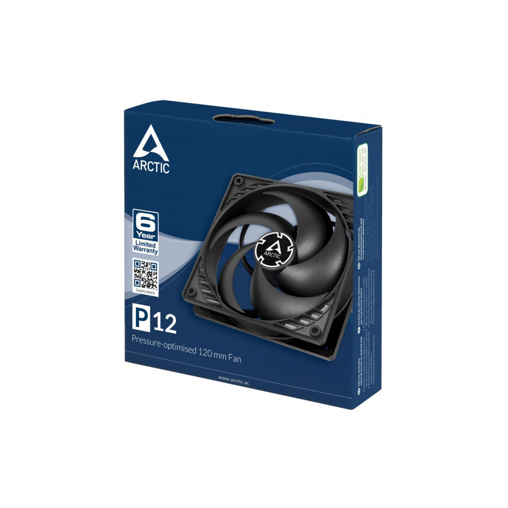 Кулер до корпусу Arctic P12 Black (ACFAN00118A) - зображення 6