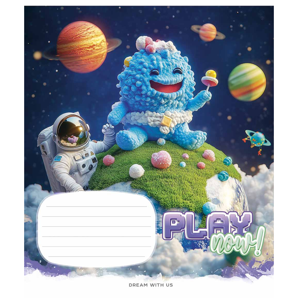Зошит Школярик Play now 12 аркушів клітинка (012-3556K) - зображення 2