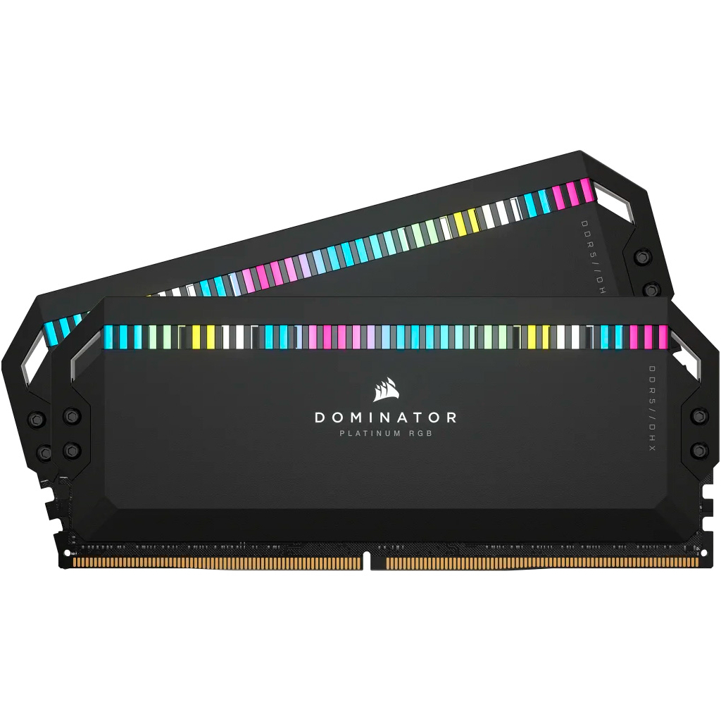 Модуль пам'яті для комп'ютера DDR5 64GB (2x32GB) 6000 MHz Dominator Platinum RGB Black Corsair (CMT64GX5M2B6000C30) - зображення 4