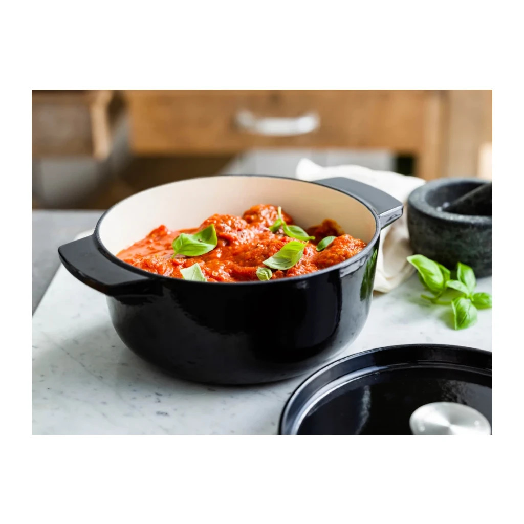 Каструля KitchenAid чавунна з кришкою 3,3 л Чорна (CC006058-001) - зображення 8