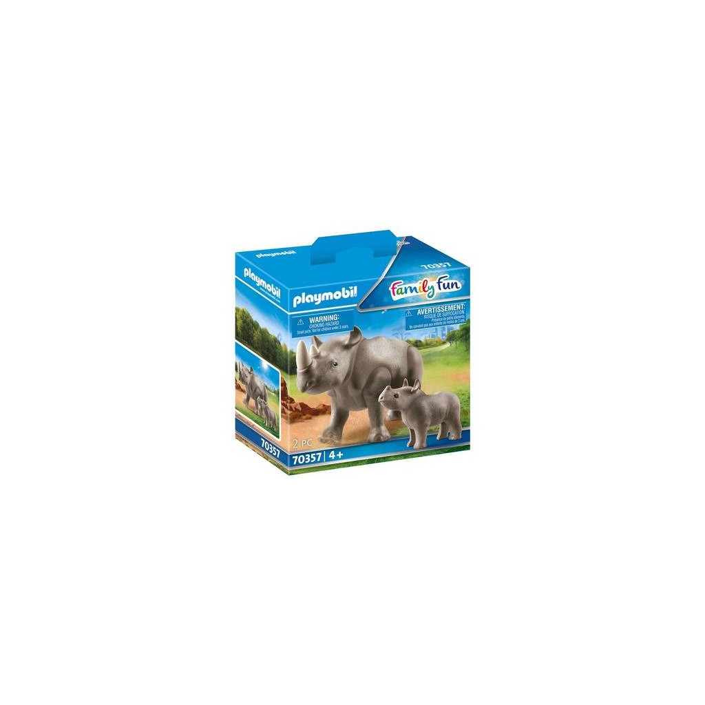 Конструктор Playmobil Family fun Носоріг з дитинчатком (70357) - зображення 3