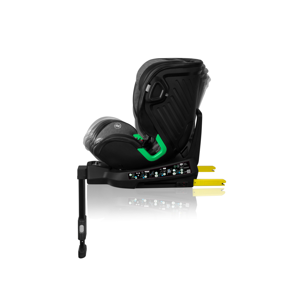 Автокрісло Lionelo Harmony I-Size Grey Graphite Leather (LO-HARMONY I-SIZE GREY GRAPHITE LEATHER) - зображення 4