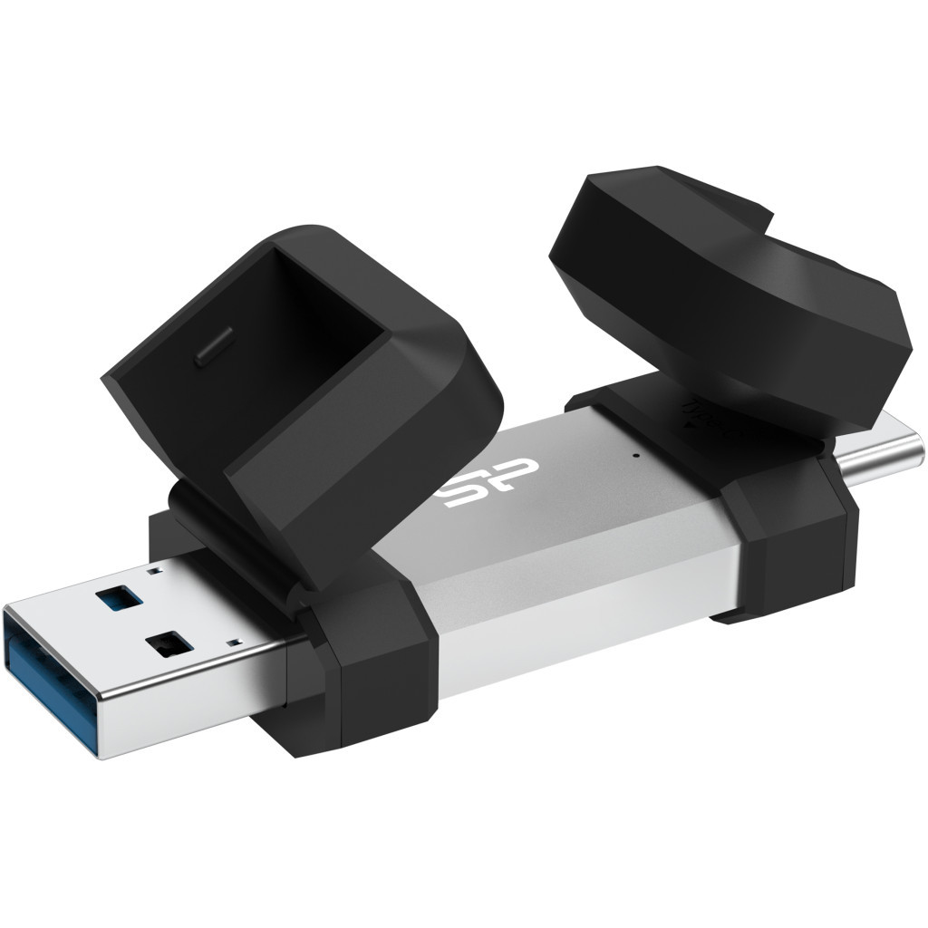 USB флеш накопичувач Silicon Power USB 256G SILICON POWER usb3.2+TypeC Mobile C51 (SP256GBUC3C51V1S) - зображення 2