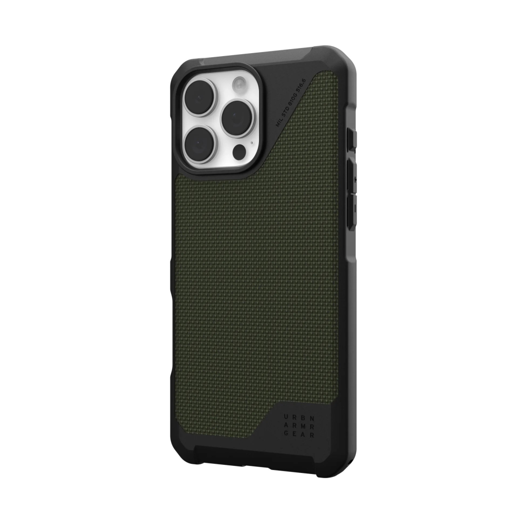 Чохол до мобільного телефона UAG iPhone 16 Pro Max Metropolis LT Magsafe Kevlar Olive (114453113972) - зображення 3