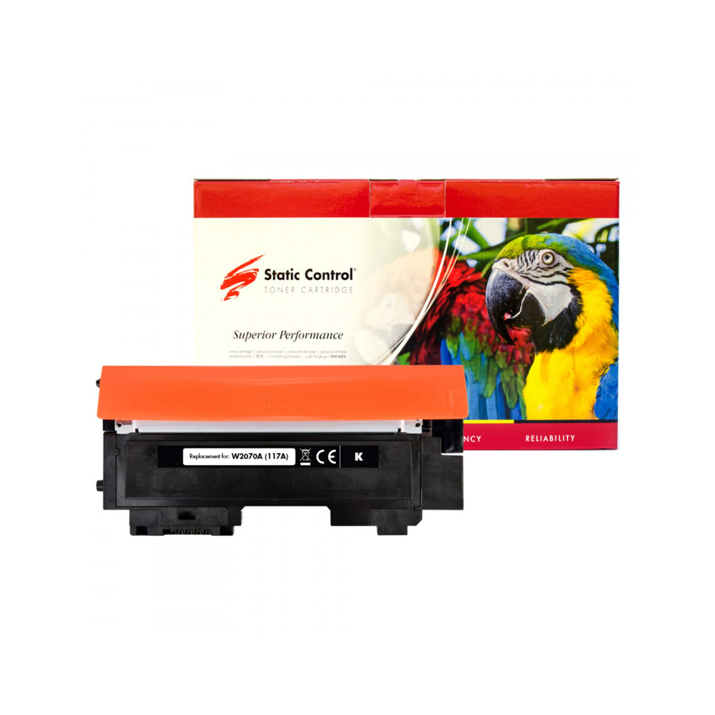 Картридж Static Control HP W2070A (117A) black Parrot (002-01-S2070APB) - зображення 1