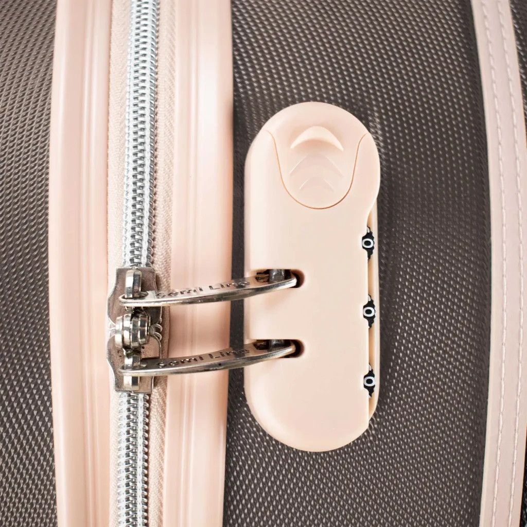 Валіза Semi Line 24" (M) Brown/Pink Cream (T5673-3) (DAS302679) - зображення 8