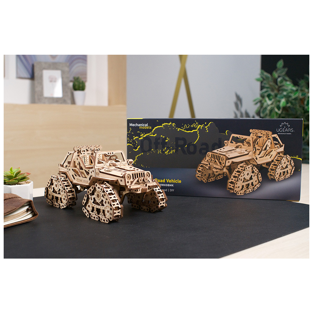 Конструктор Ugears Гусеничний позашляховик (6337469) - зображення 3