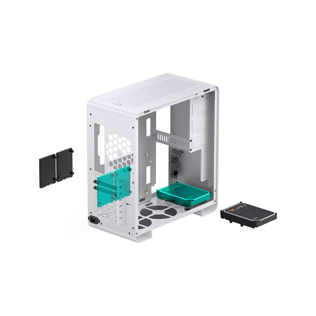 Корпус JONSBO U4 PRO MESH White - зображення 4