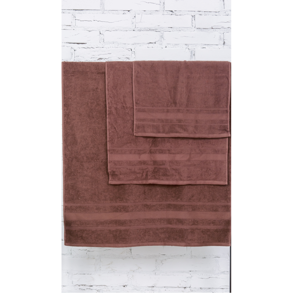 Рушник MirSon набір банний 5071 Elite SoftNess Brown 50х90, 70х140, 100х15 (2200003960914) - зображення 3