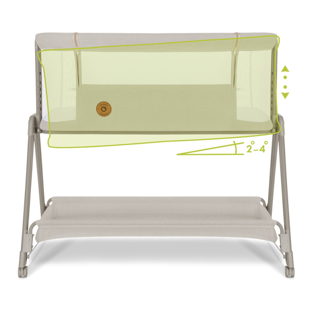 Ліжечко Lionelo приставне Luna Beige Sand (LO-LUNA BEIGE SAND) - изображение 6