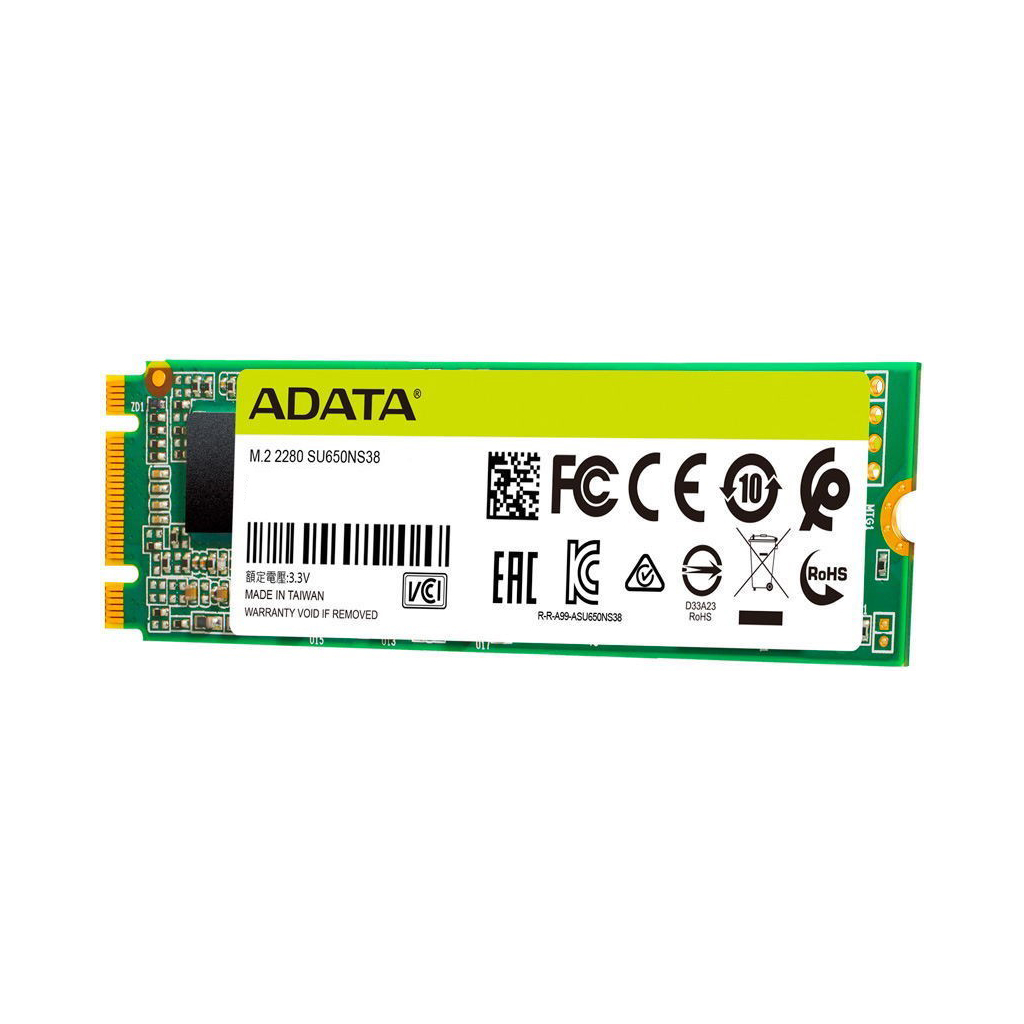 Накопичувач SSD M.2 2280 1TB ADATA (ASU650NS38-1TT-C) - зображення 2