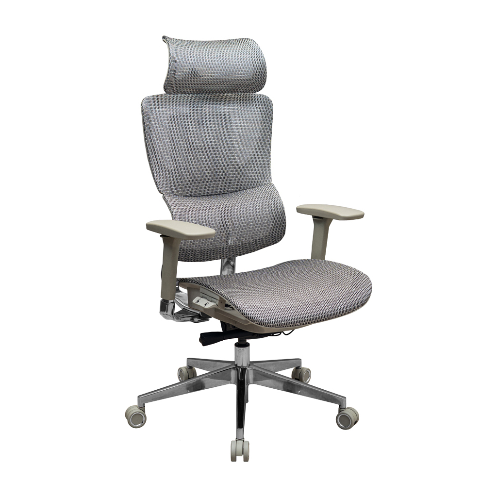Офісне крісло Richman Ерготекс Алюм Synchro Сітка Сіре (R00000052540) - зображення 1