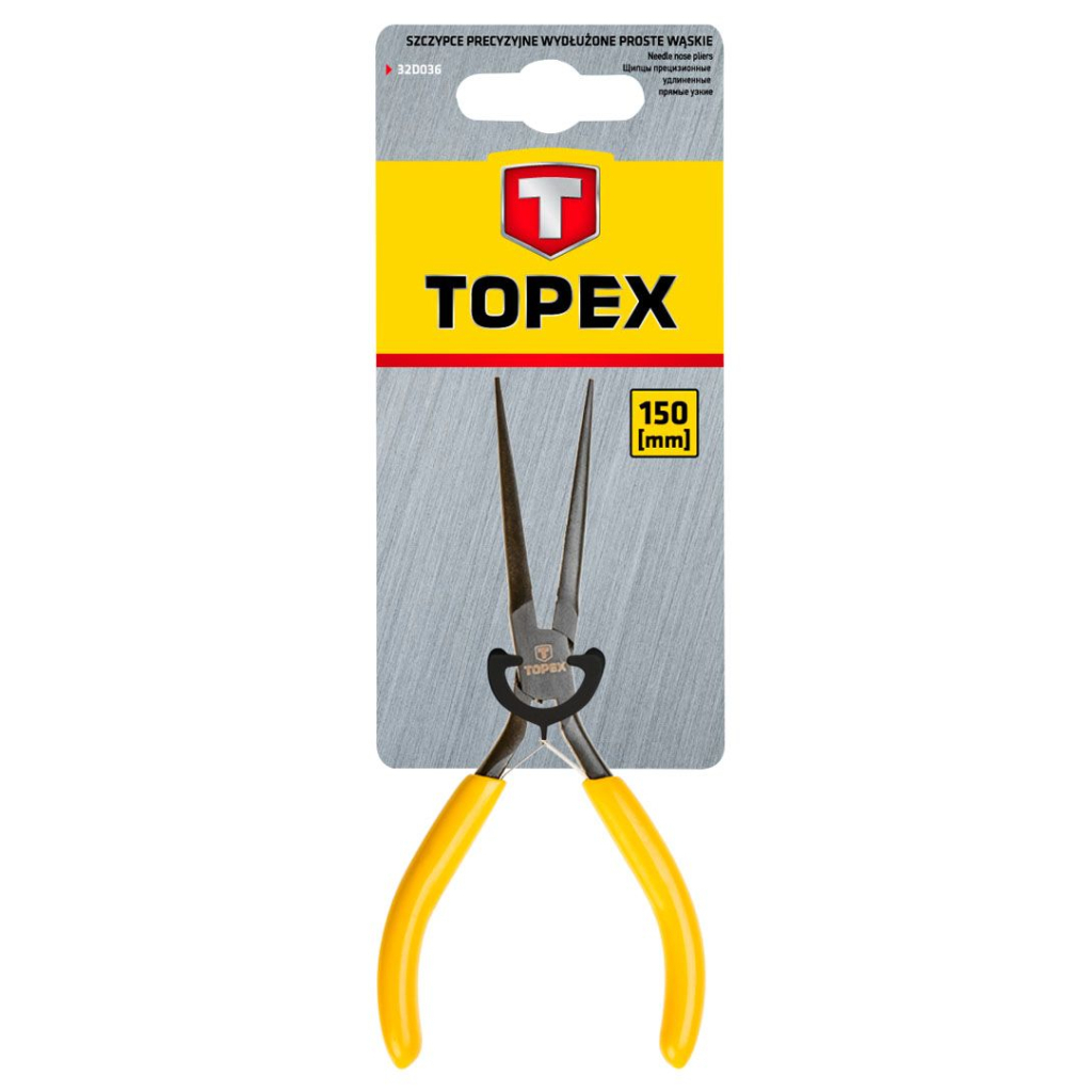 Плоскогубці Topex подовжені вузькі прецизійні, 150 мм (32D036) - зображення 2