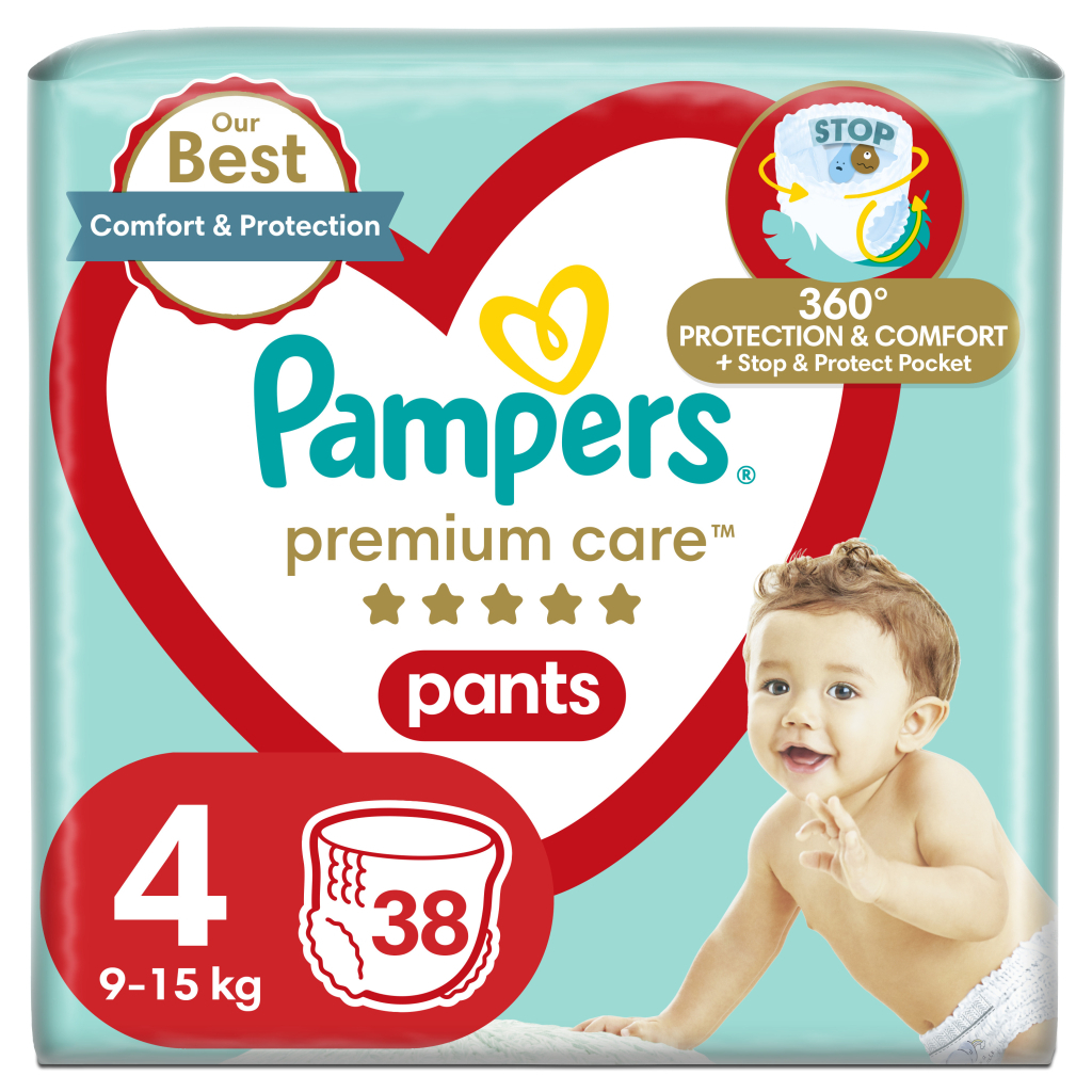 Підгузки Pampers Premium Care Pants Maxi Розмір 4 (9-15 кг) 38 шт (8001090759832) - зображення 1