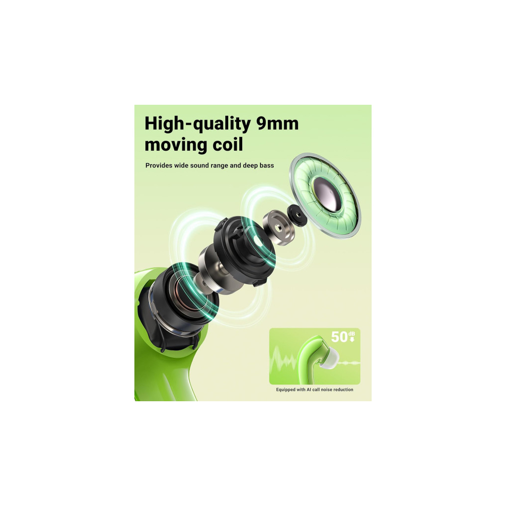 Навушники Acefast T9 Avocado Green (6974316282556) - зображення 4