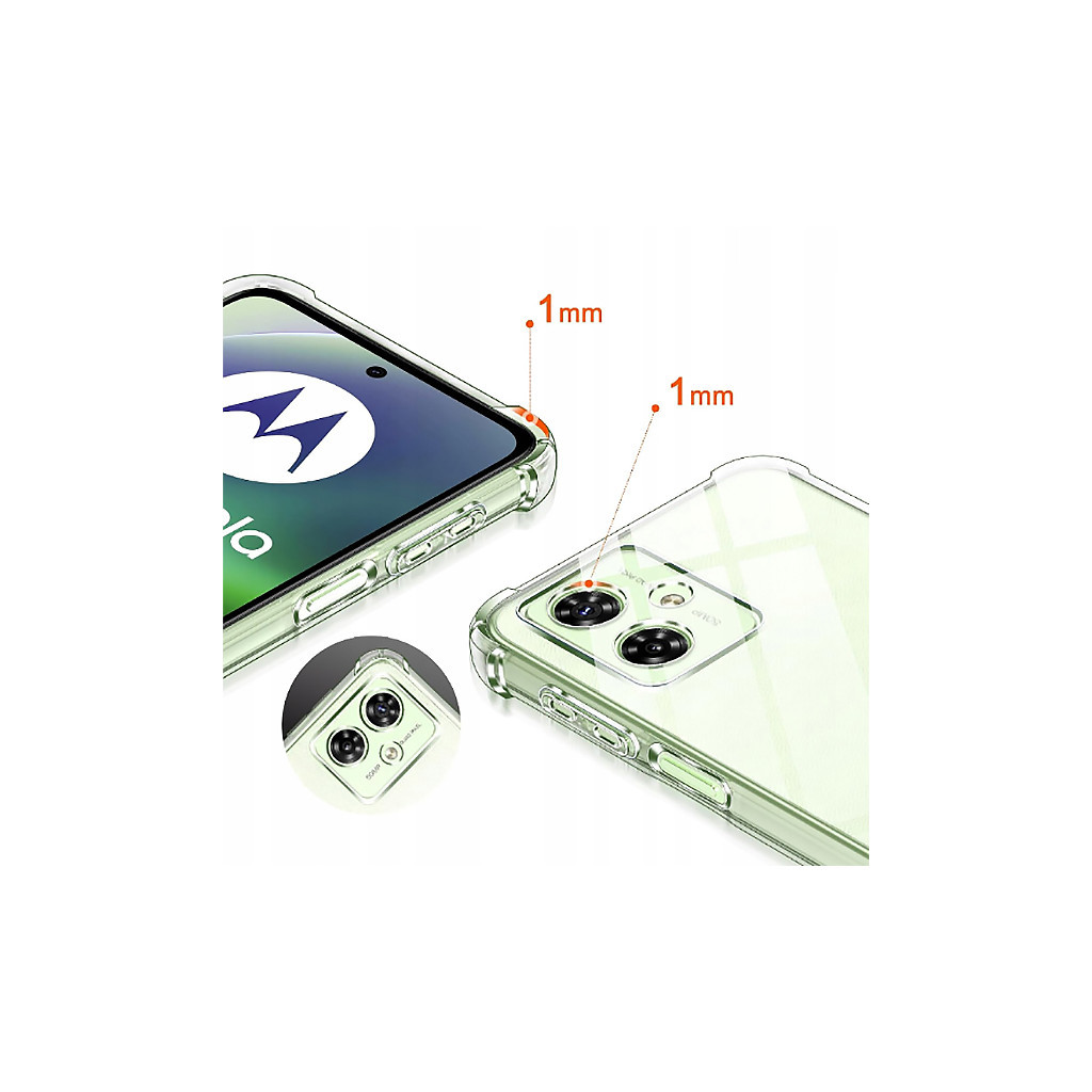 Чохол до мобільного телефона BeCover Anti-Shock Motorola Moto G54 / G54 Power Clear (710610) - зображення 3