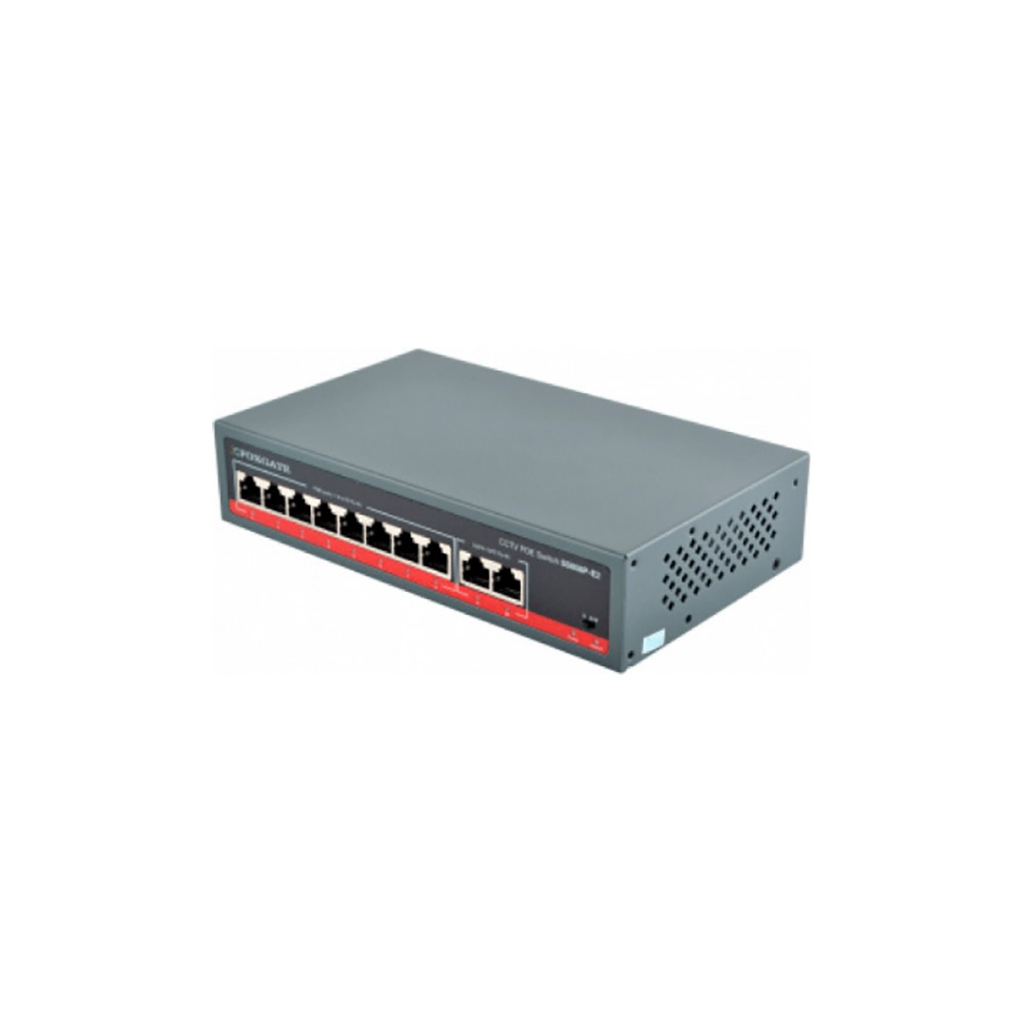 Комутатор мережевий FoxGate S5809P-E2 (96W) - зображення 1