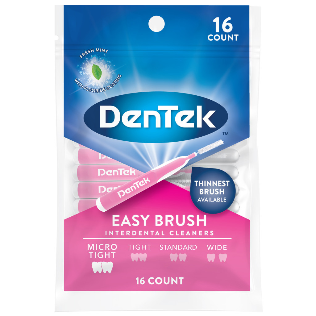 Щітки для міжзубних проміжків DenTek Зручне очищення для Мікро вузьких проміжків 16 шт. (047701000441) - зображення 1