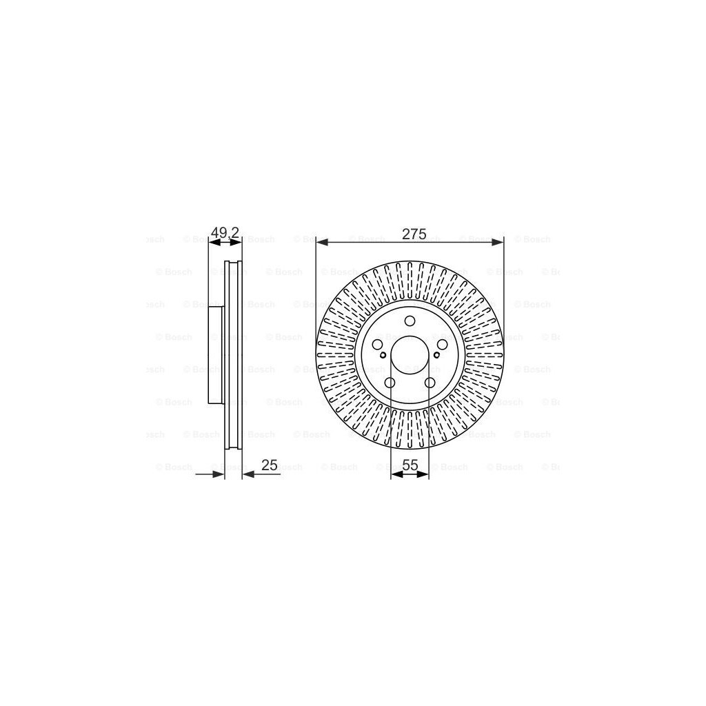 Гальмівний диск Bosch 0 986 479 619 - зображення 1