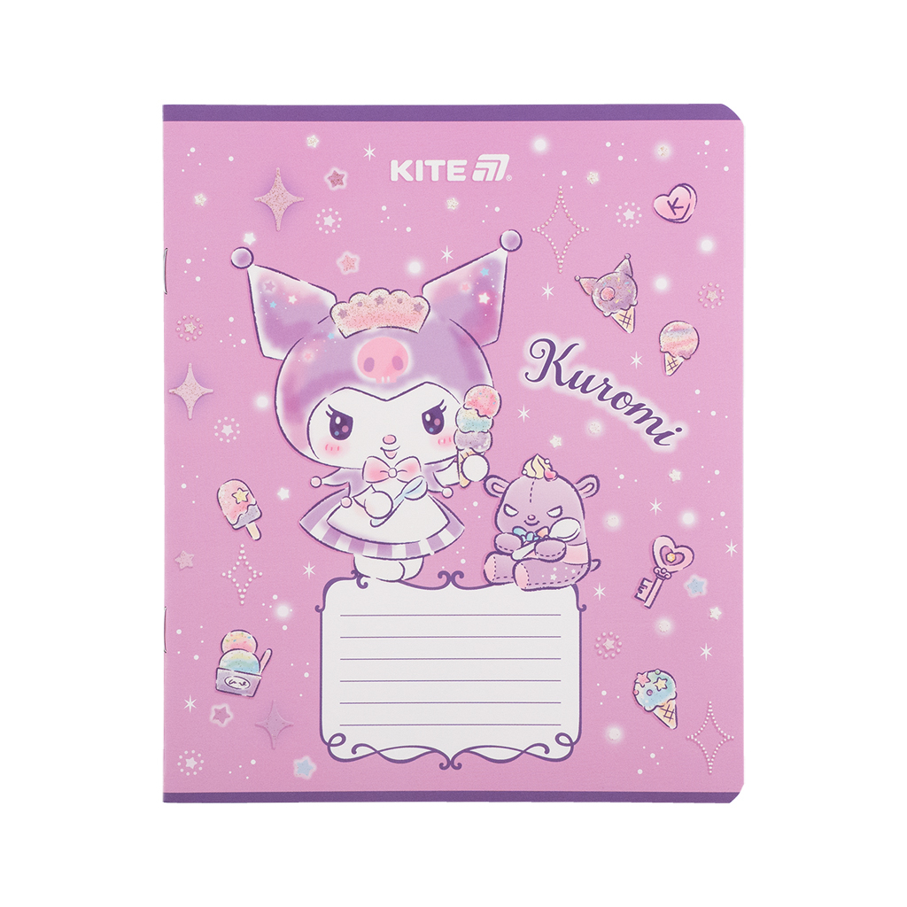Зошит Kite Kuromi, 12 аркушів, клітинка (HK25-232-3) - зображення 8