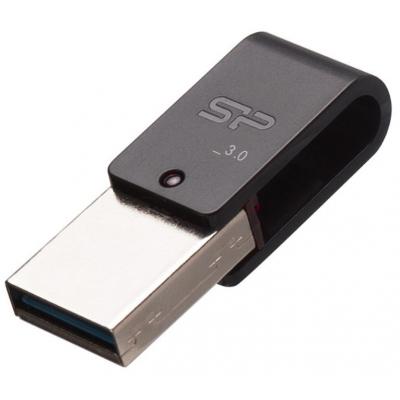 USB флеш накопичувач Silicon Power 64GB Mobile X31 USB 3.0 OTG (SP064GBUF3X31V1K) - зображення 3