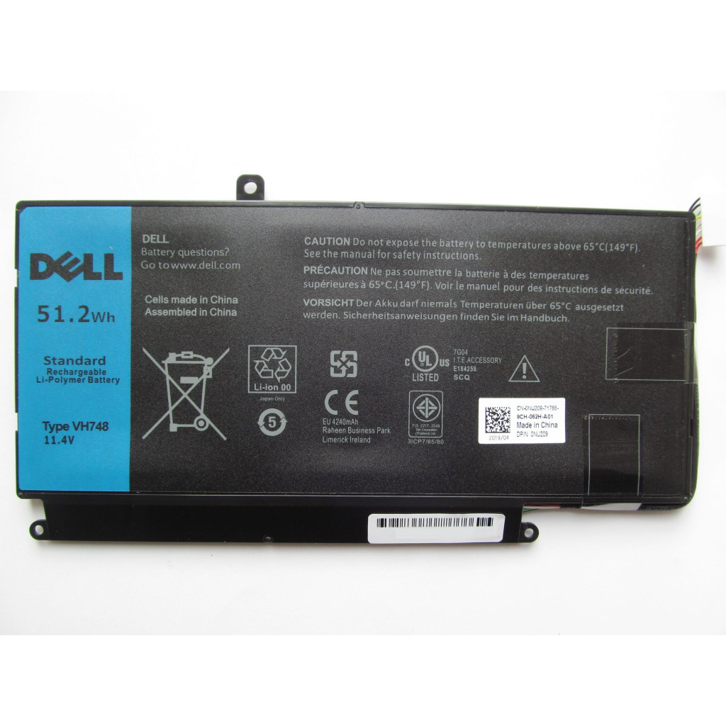 Акумулятор до ноутбука Dell Vostro 5470 VH748 51.2Wh (4500mAh) 6cell 11.4V Li-ion (A41997) - зображення 3