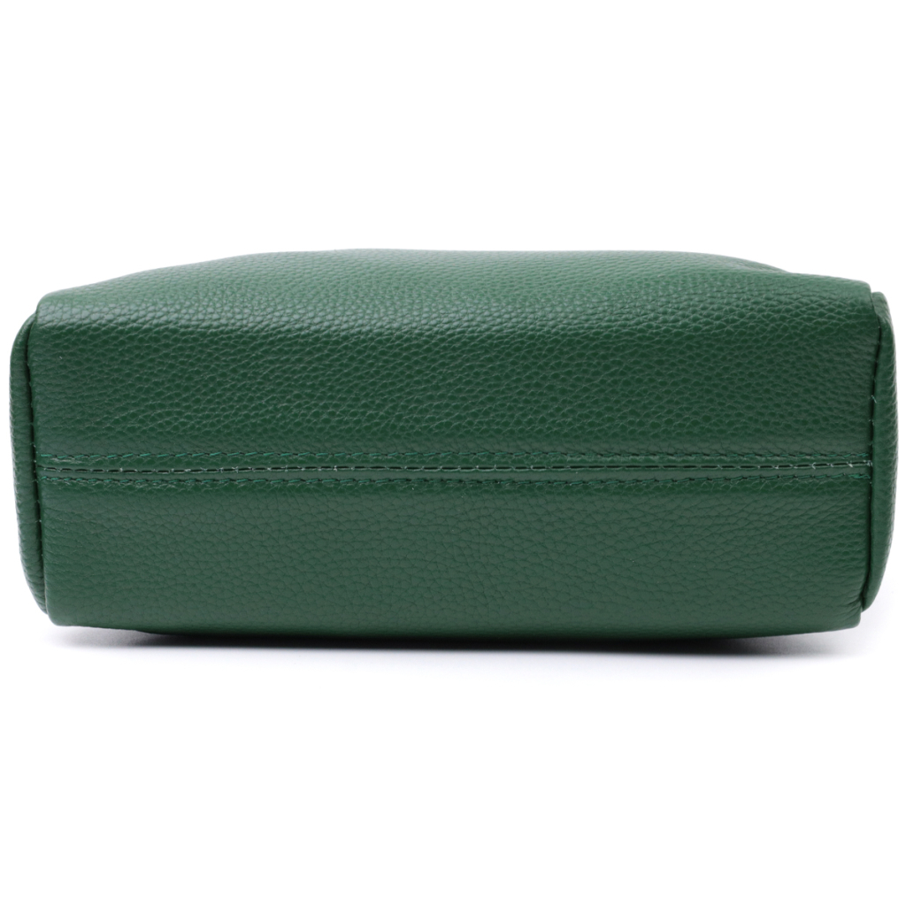 Сумка Vintage Шкіряна жіноча Зелена (22651) - зображення 6