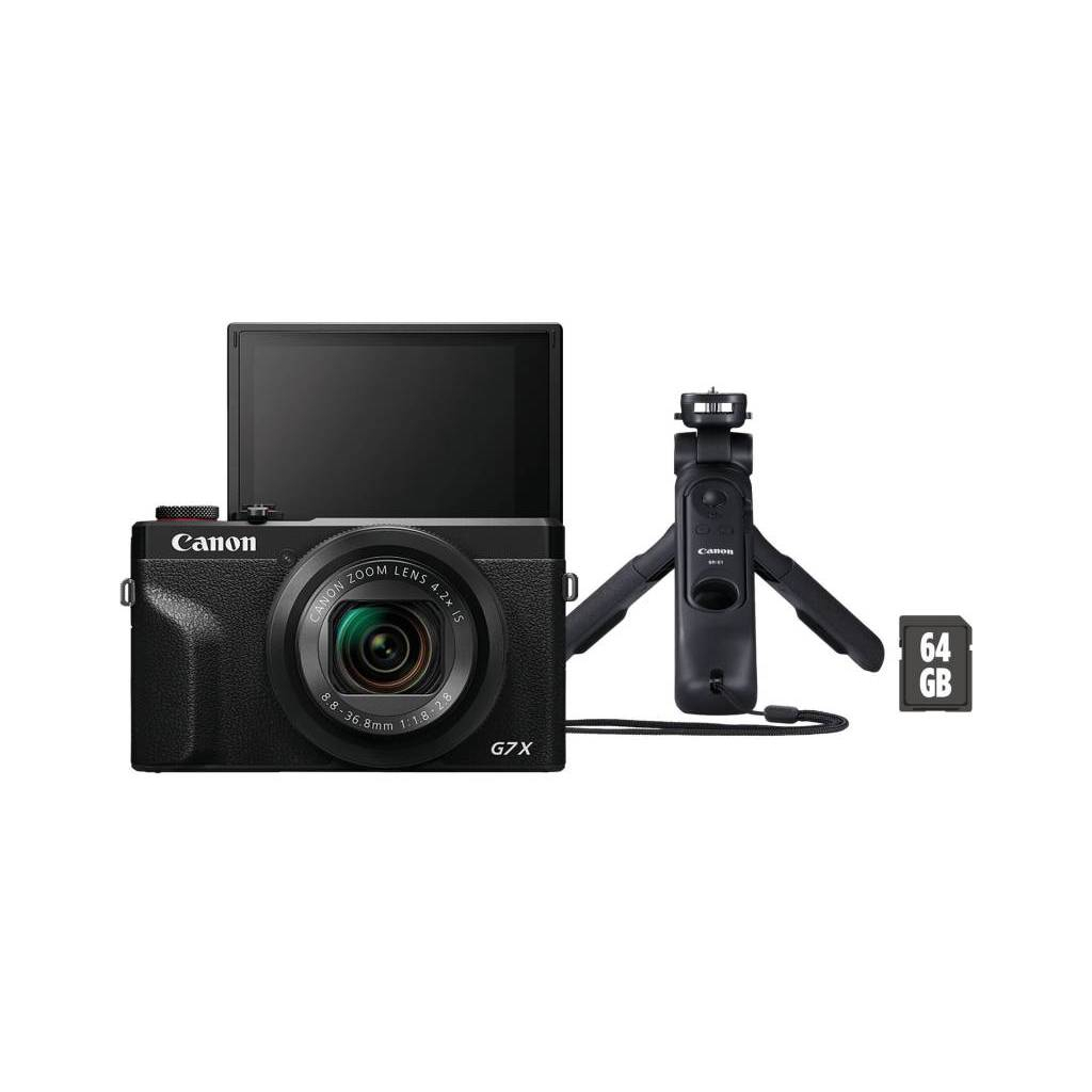 Цифровий фотоапарат Canon Powershot G7 X III Streaming Kit Black (3637C046) - зображення 1