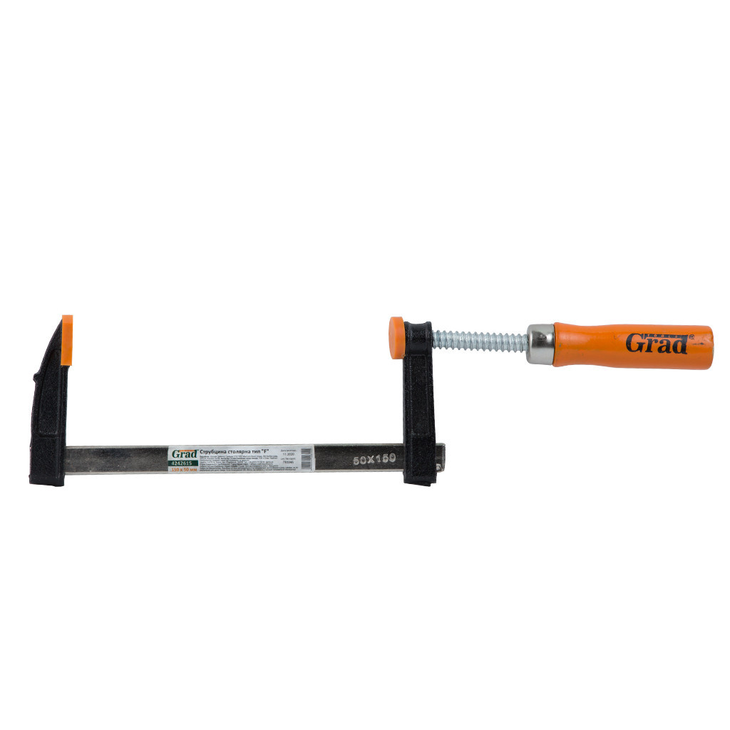 Струбцина Grad столярна тип F 150x50мм (4242615) - зображення 6