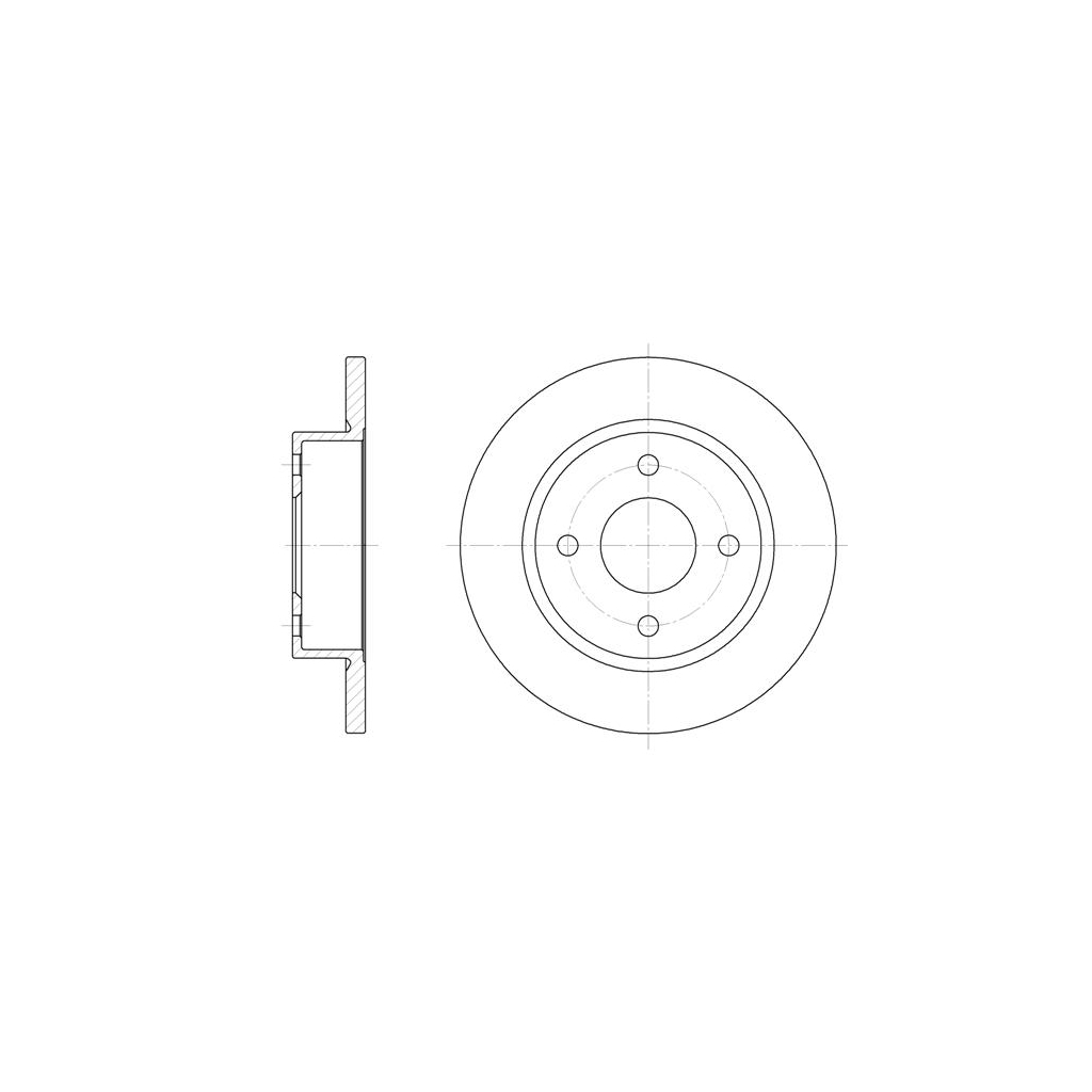 Гальмівний диск REMSA 6047.00 - зображення 1
