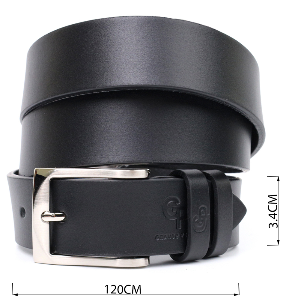 Ремінь Grande Pelle Брючний з натуральної шкіри Чорний (11674) - зображення 3