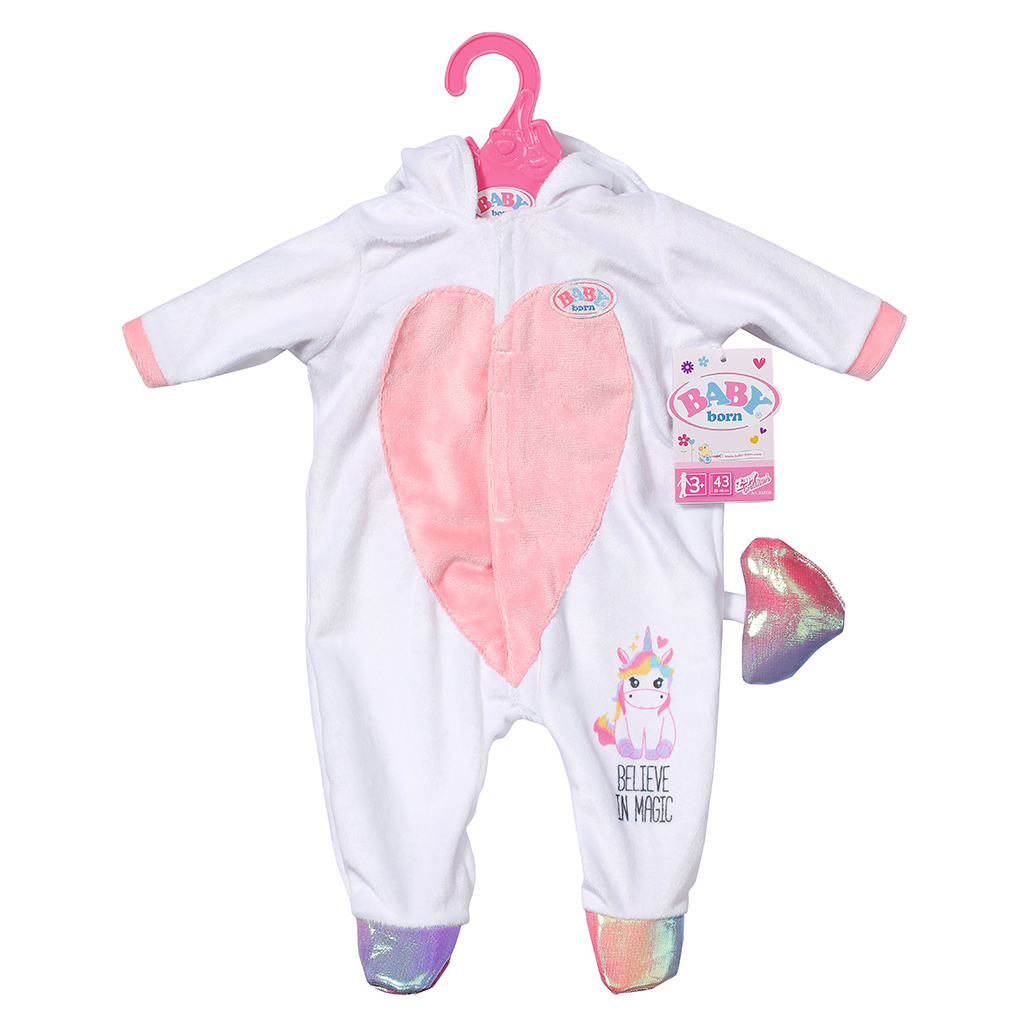 Аксесуар до ляльки Zapf Одяг для ляльки Baby Born - Комбінезончик Єдинорога (832936) - зображення 2