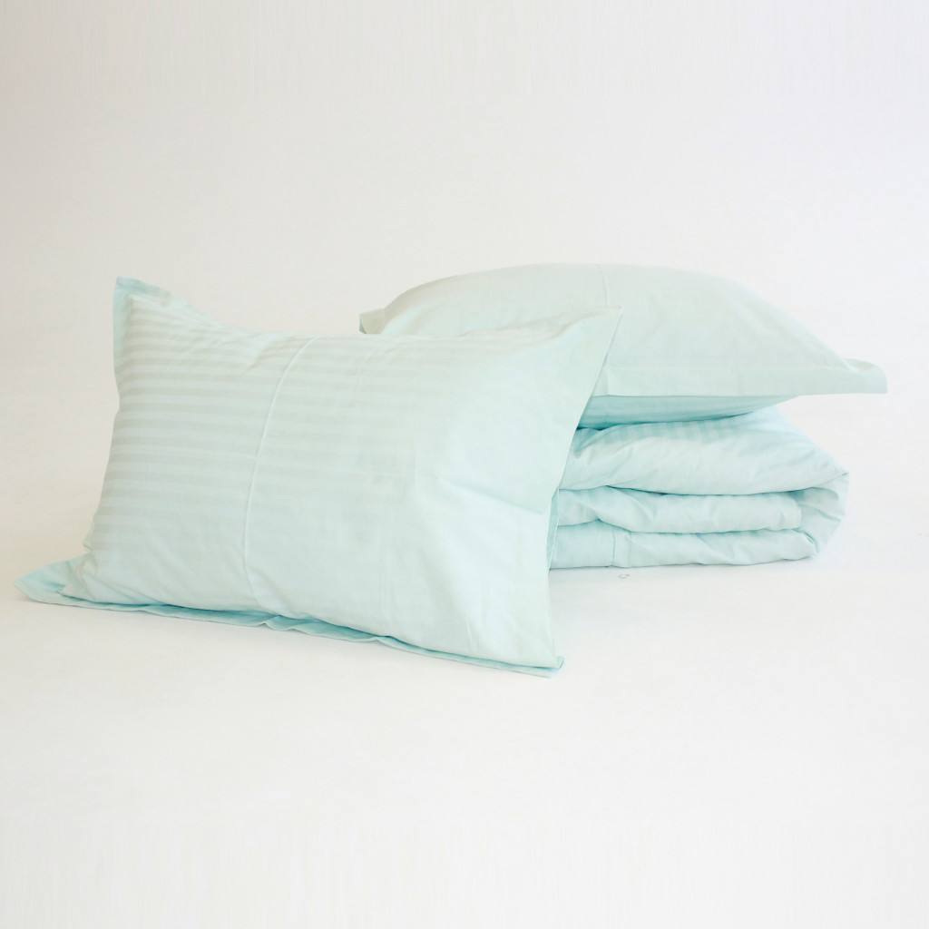 Постільна білизна MirSon Satin 30-0013Azure 160х220 Сімейний (2200005252437) - зображення 9