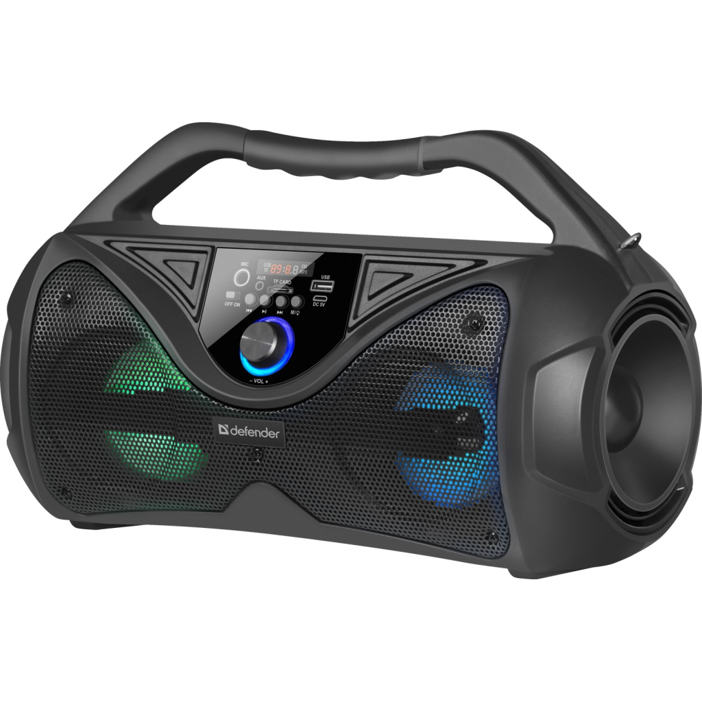 Акустична система Defender G108 Light/BT/FM/USB/LED/MIC Black (65108) - зображення 4