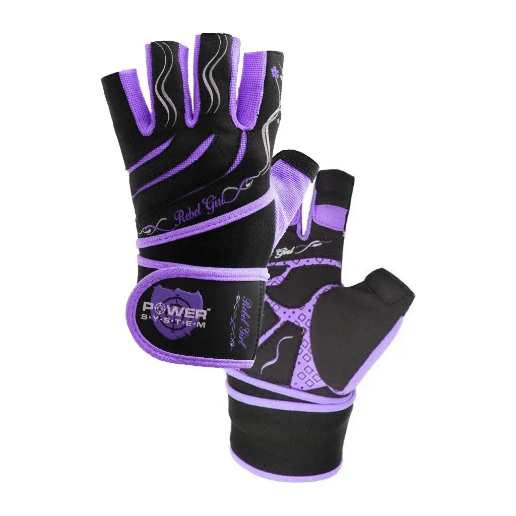 Рукавички для фітнесу Power System PS-2720 Rebel Girl Purple XS (PS-2720_XS_Purple) - зображення 4