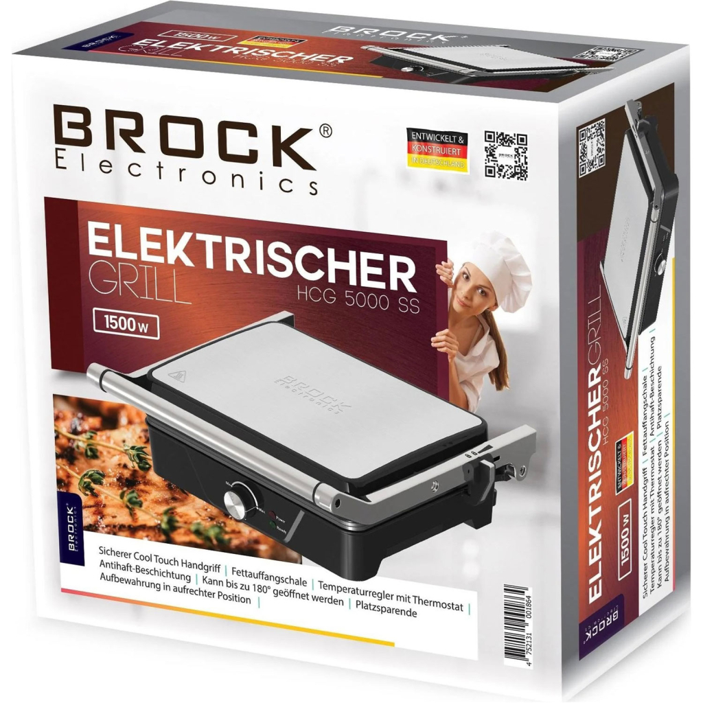 Електрогриль Brock HCG 5000 SS - зображення 9
