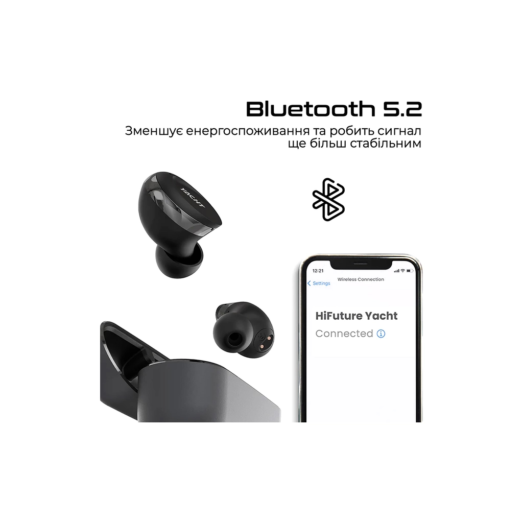 Навушники HiFuture Yacht Black (yacht.black) - зображення 2