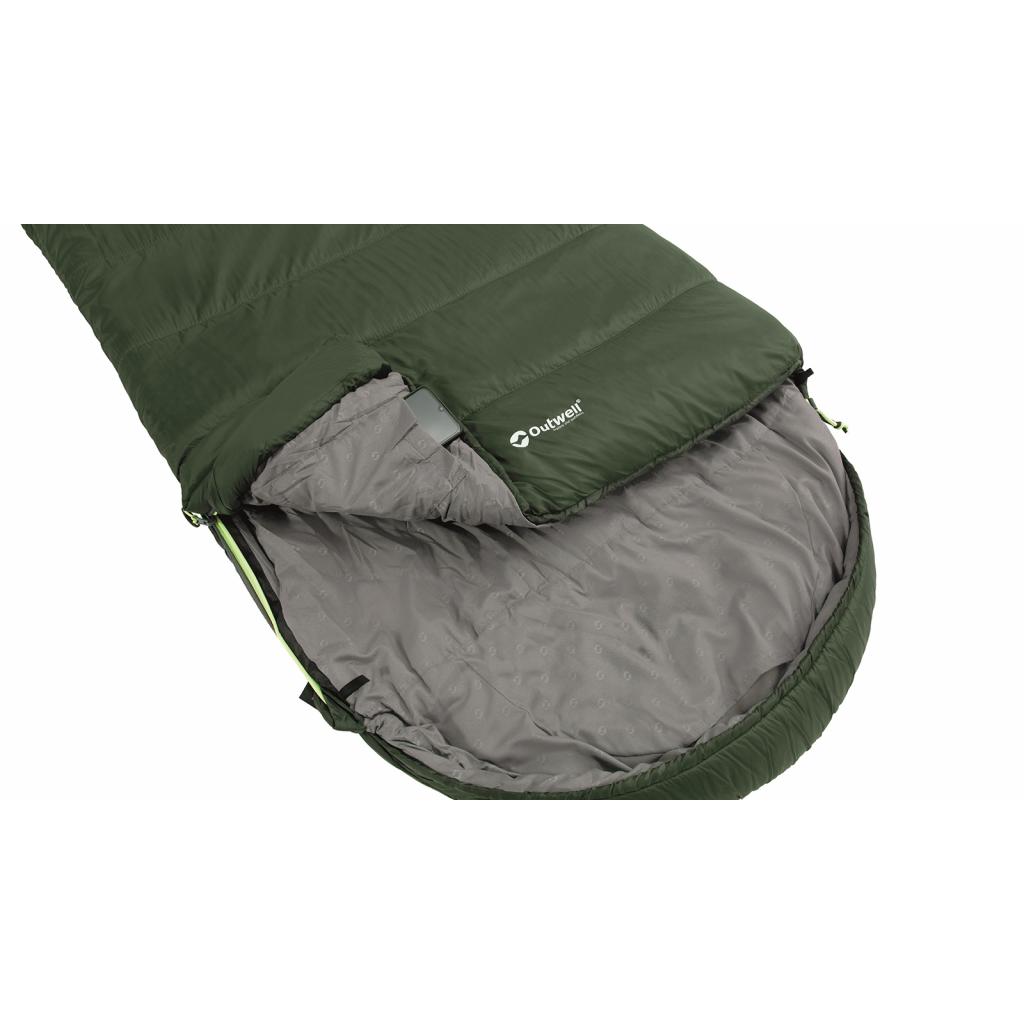 Спальний мішок Outwell Canella Supreme -1C Forest Green Left (928834) - зображення 4