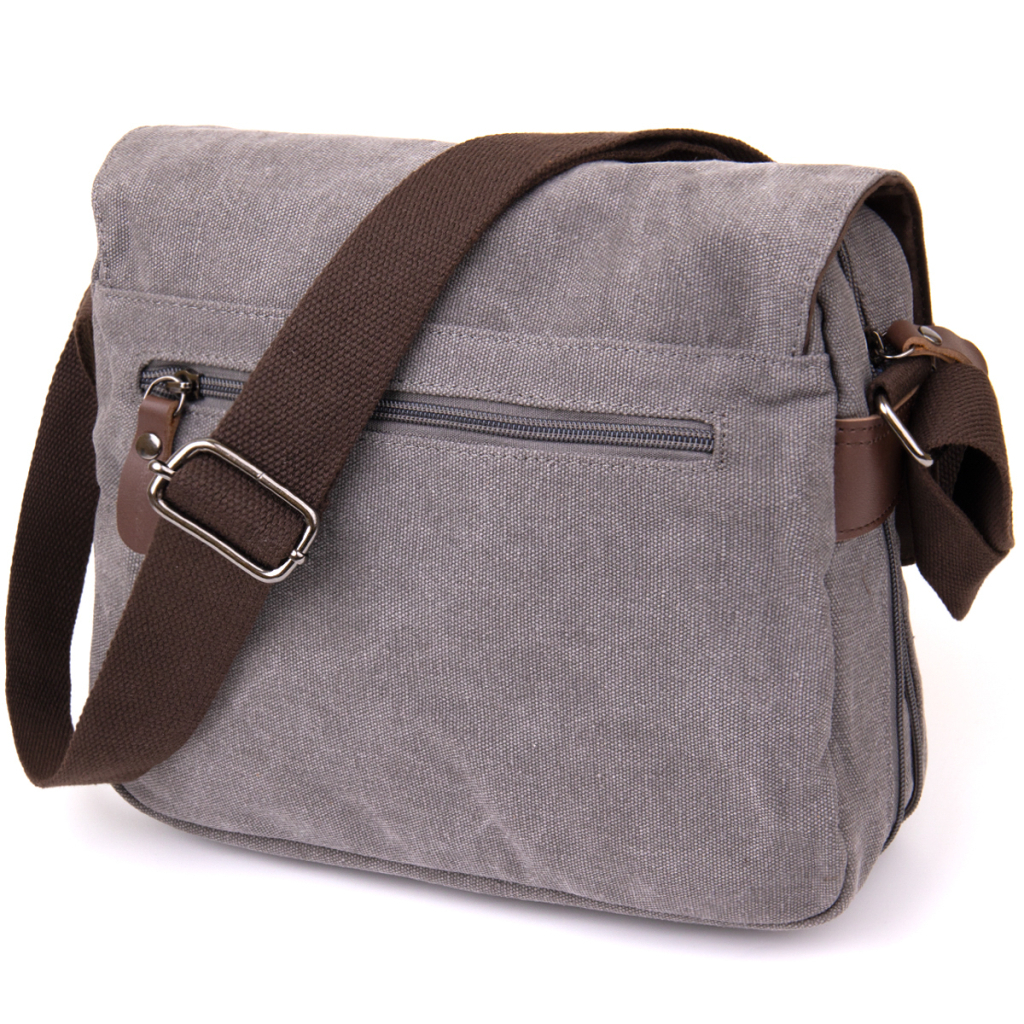 Сумка Vintage Текстильна Сіра (20605) - зображення 2