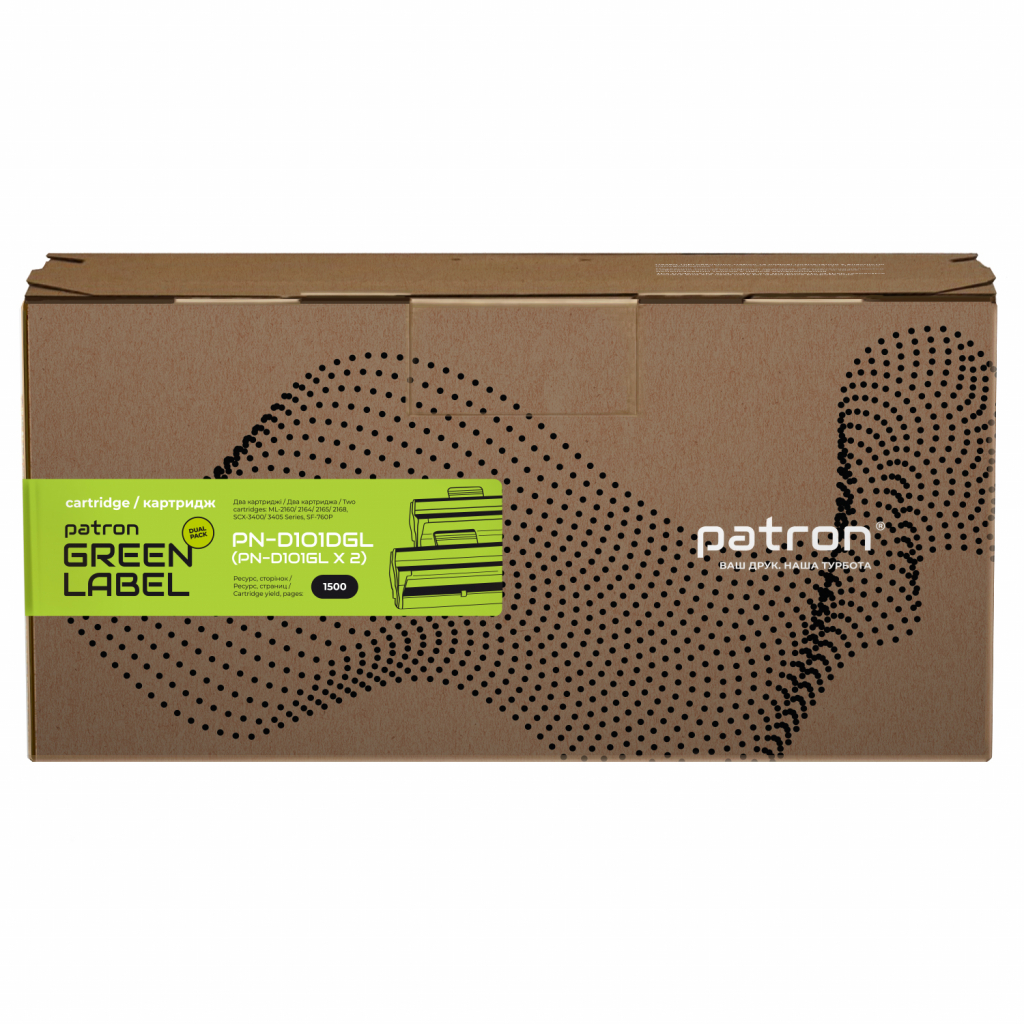 Картридж Patron SAMSUNG MLT-D101S (ML-2160) GREEN Label (DUAL PACK) (PN-D101DGL) - зображення 2