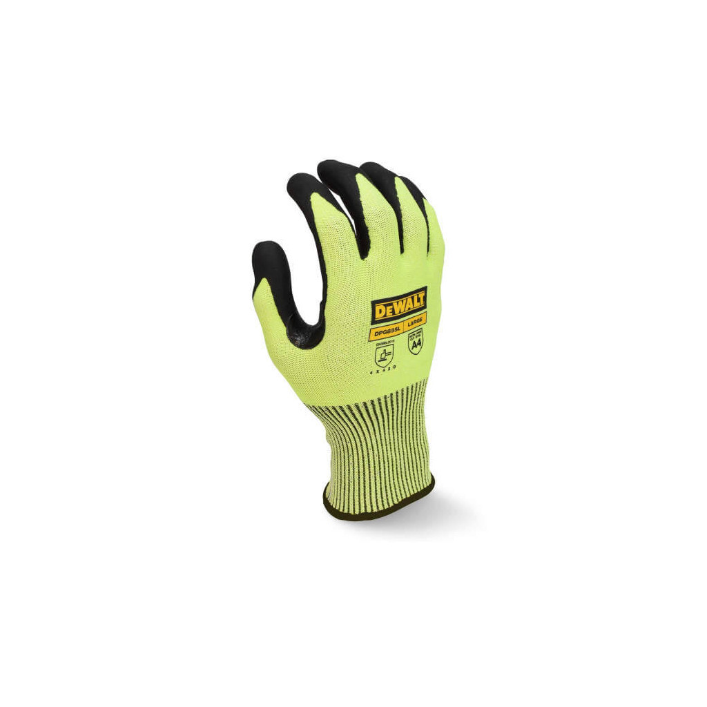 Захисні рукавиці DeWALT з високою стійкістю до порізів (DPG855L) - изображение 5