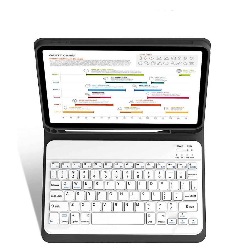 Чохол до планшета BeCover Keyboard Apple iPad 10.9" 2022 Black (711139) - зображення 3