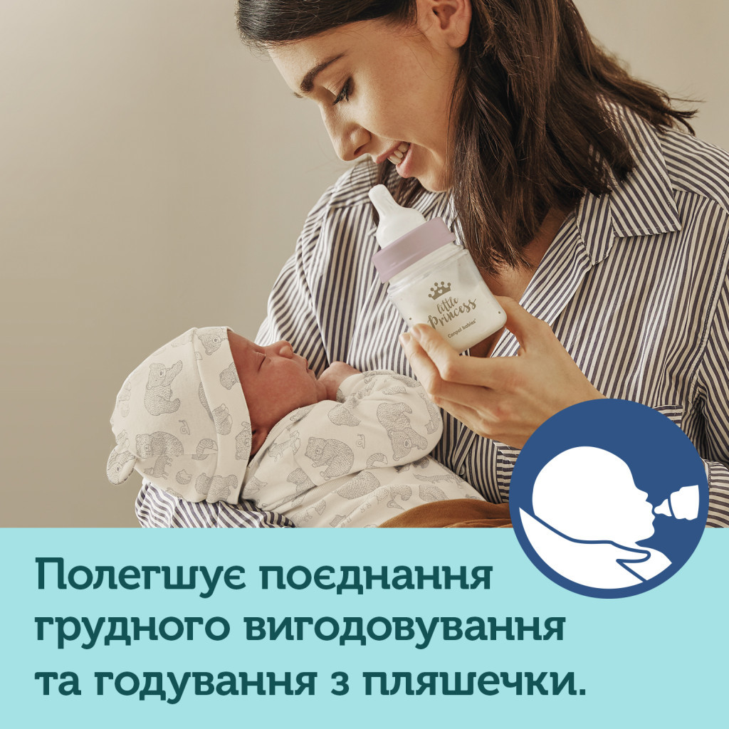 Пляшечка для годування Canpol babies Royal Baby з широким отвором 240 мл Синя (35/234_blu) - зображення 7