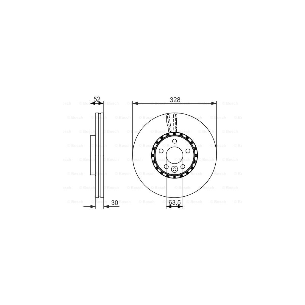 Гальмівний диск Bosch 0 986 479 621 - зображення 5