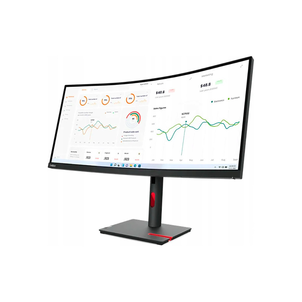 Монітор Lenovo T34w-30 (63D4GAT1UA) - зображення 3