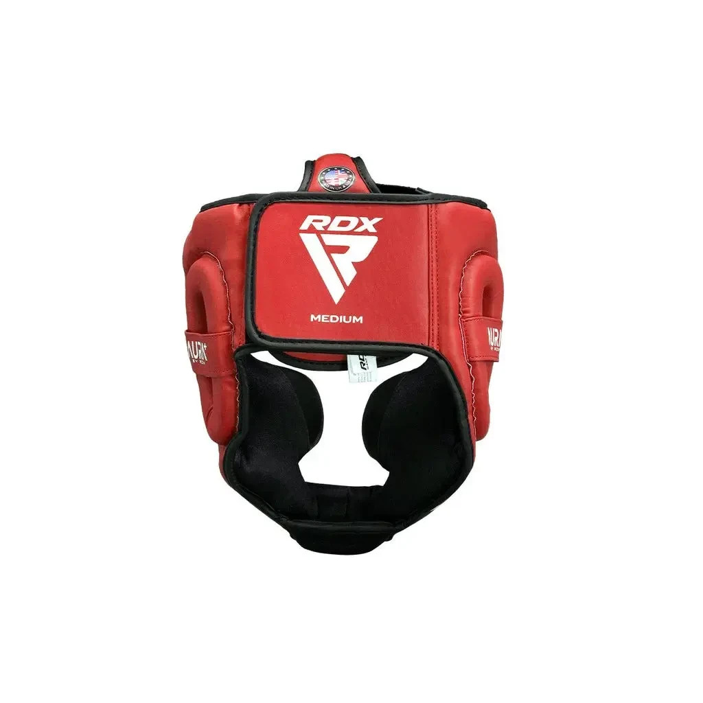Боксерський шолом RDX Aura Plus T-17 Red/Black XL (HGR-T17RB-XL+) - зображення 5