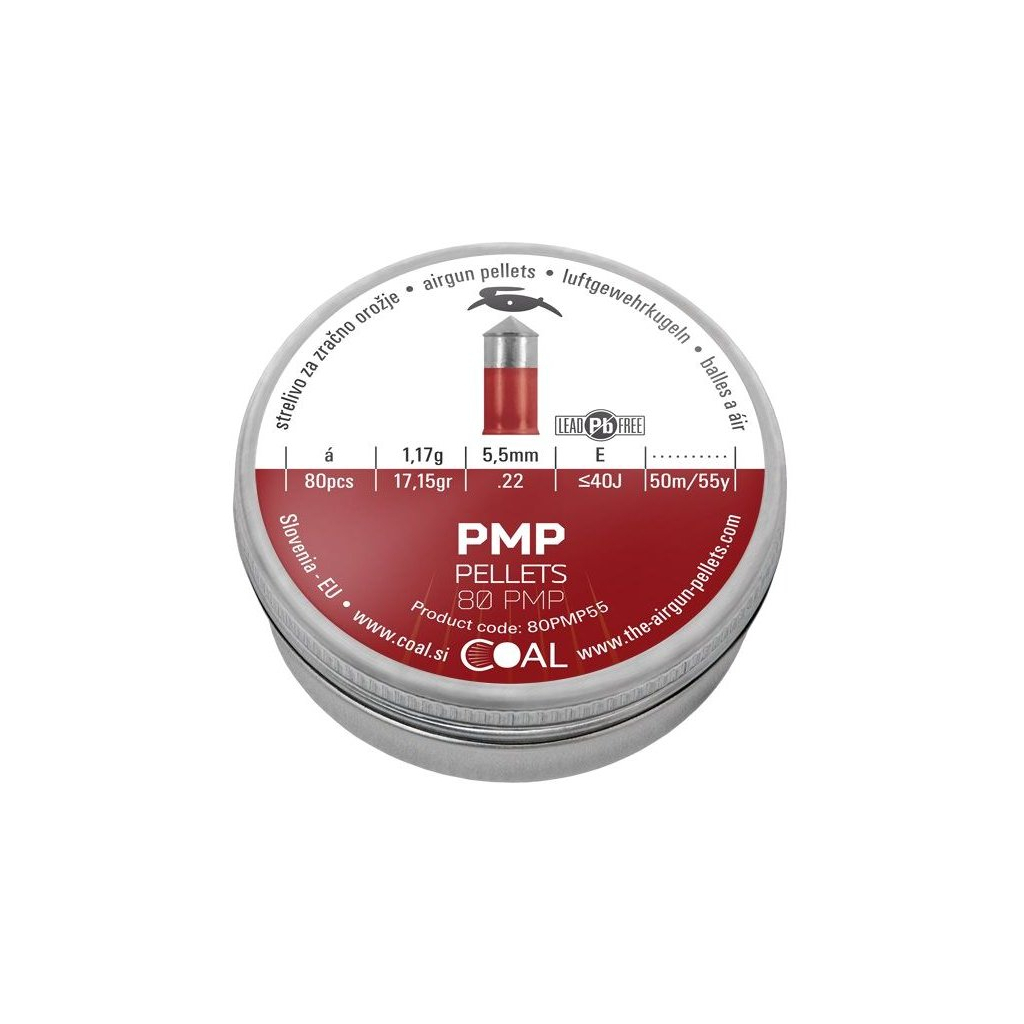 Пульки Coal PMP 5,5 мм 80 шт/уп (80PMP55) - зображення 1